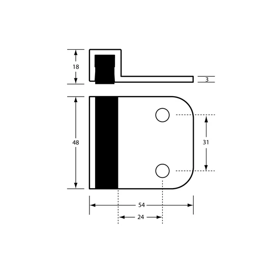 101R Round Edge Door Bumper - Visual Fix - Image 2