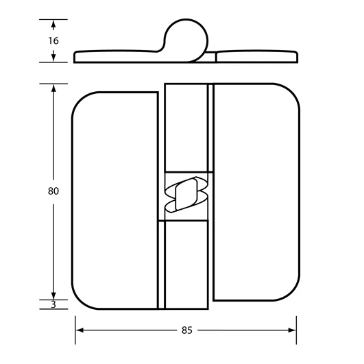 106C Gravity Hinge - Antimicrobial - Image 3