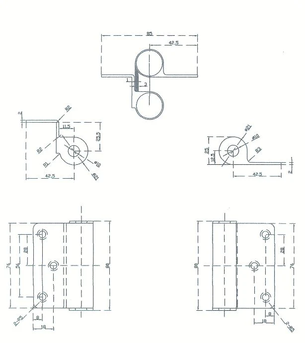 209 Double Action Spring Hinge - Visible Fix - Image 3