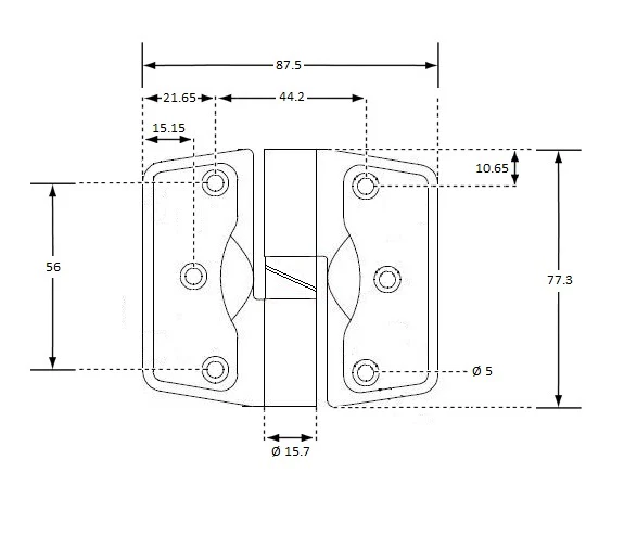 301 Gravity Hinge - Concealed Fix - Image 2