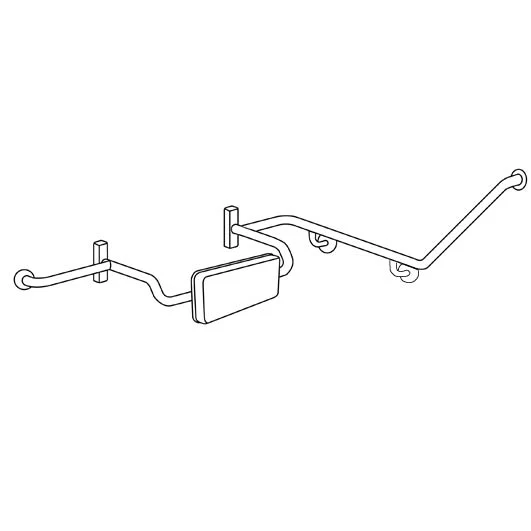 40° Grab Rail & Backrest Set LH - Image 2