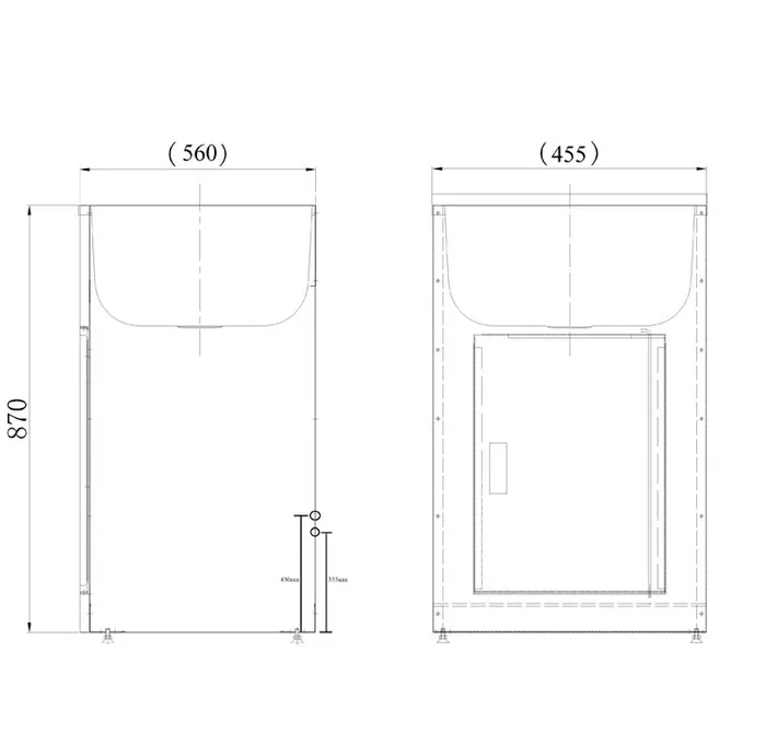 45L Compact Laundry Sink - Image 2