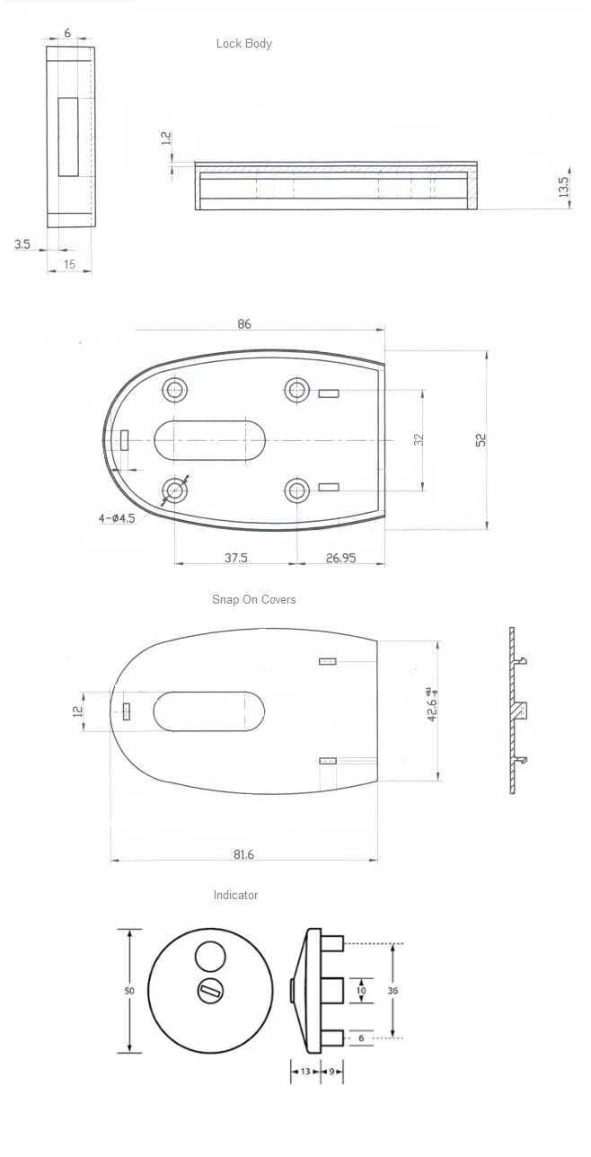 500 Series Slide Lock & Indicator Set - Image 2