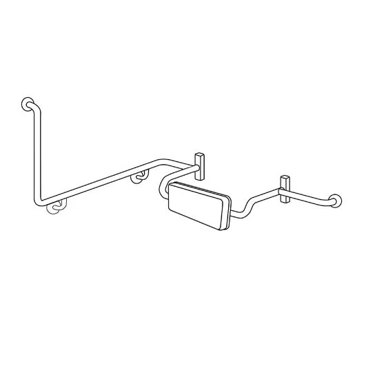 90° Grab Rail & Backrest RH Set - Image 2