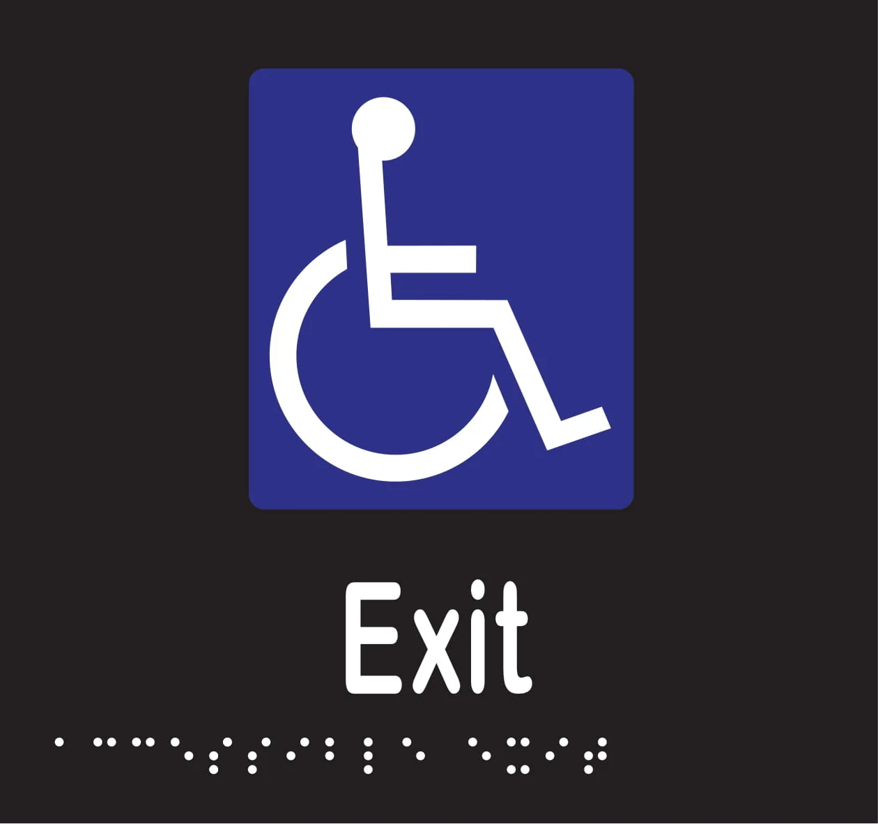 Accessible Exit Braille 160 x 150 - Image 2