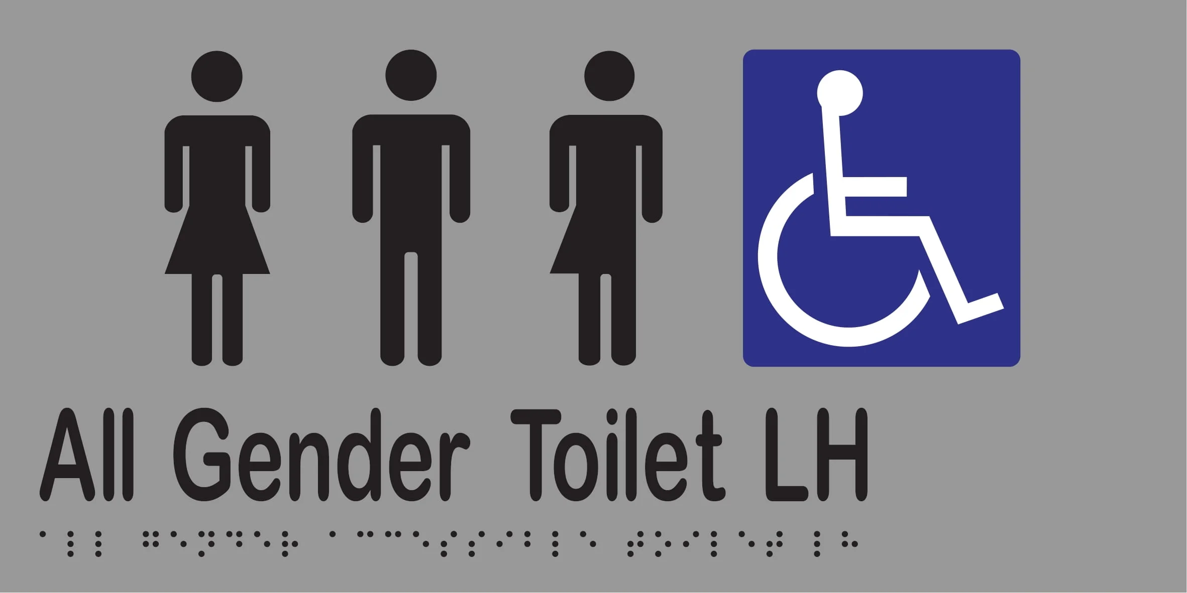 All Gender Accessible Toilet LH 300mmW x 150mmH - Image 3