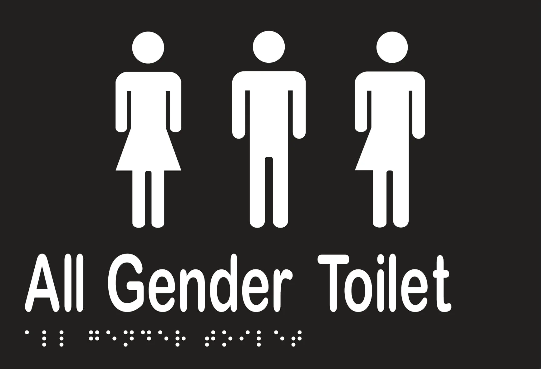 All Gender Toilet 220mmW x 150mmH - Image 2