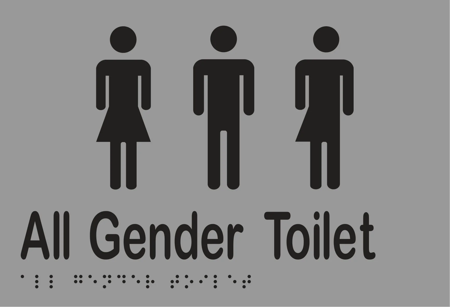 All Gender Toilet 220mmW x 150mmH - Image 3