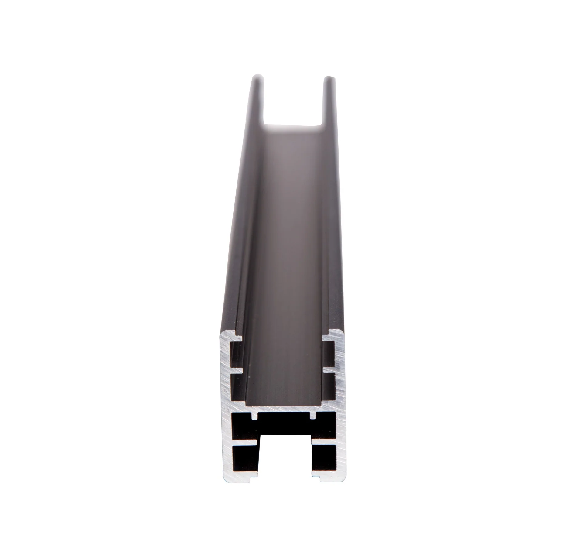 Aluminium Universal Head Rail Channel 13/18mm -3600mm Length in Designer Black - Image 2