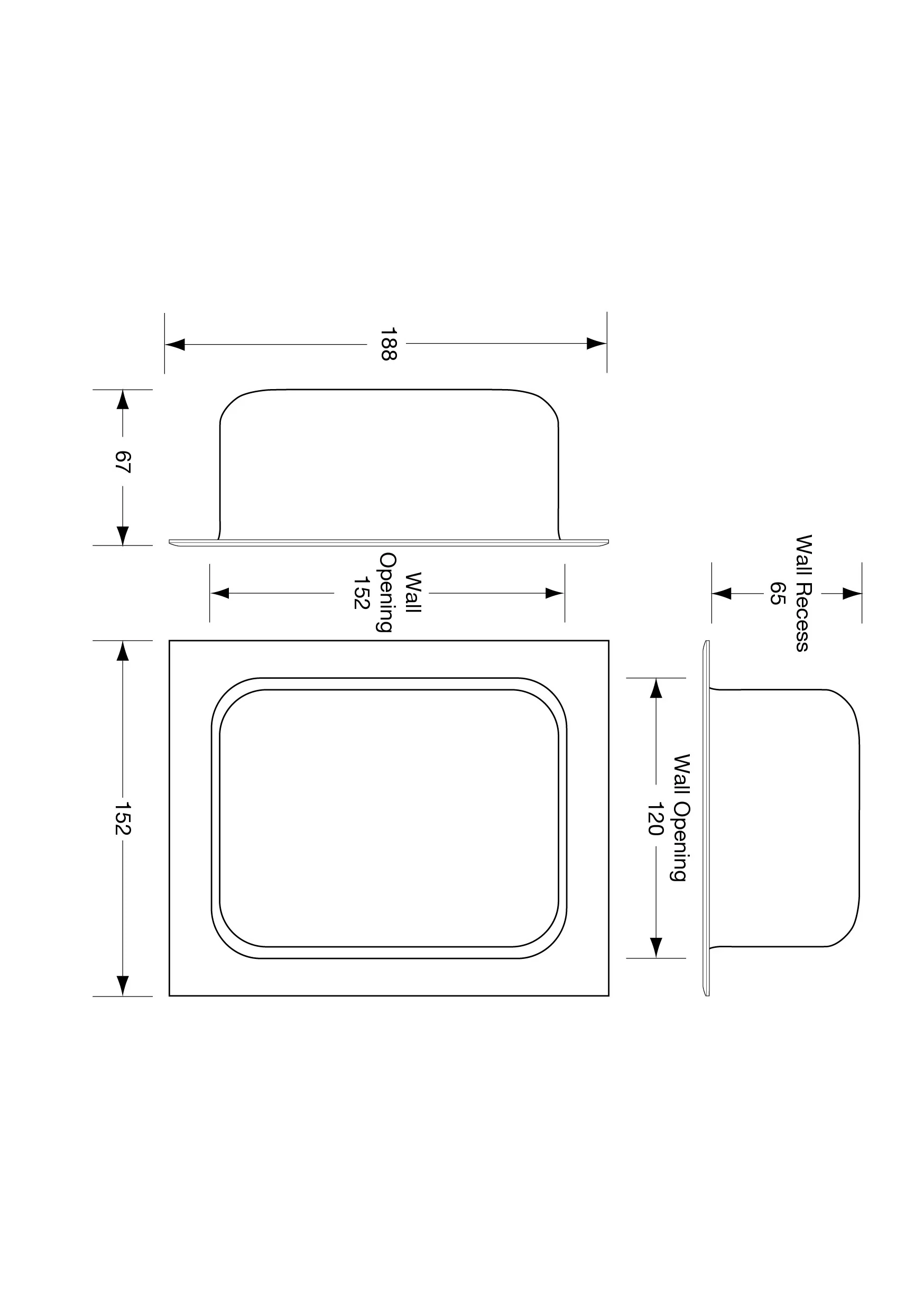 Anti-Ligature Recessed Heavy Duty Soap Holder in Satin Stainless Steel - Image 2