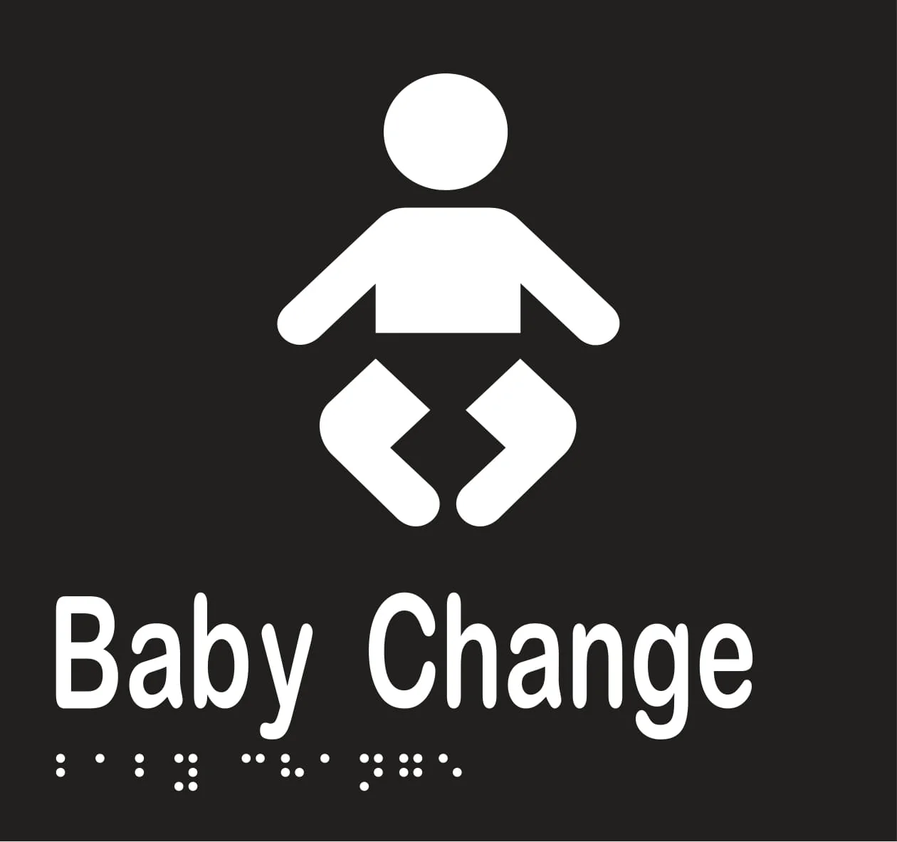 Baby Change Braille 160mmW x 150mmH - Image 2