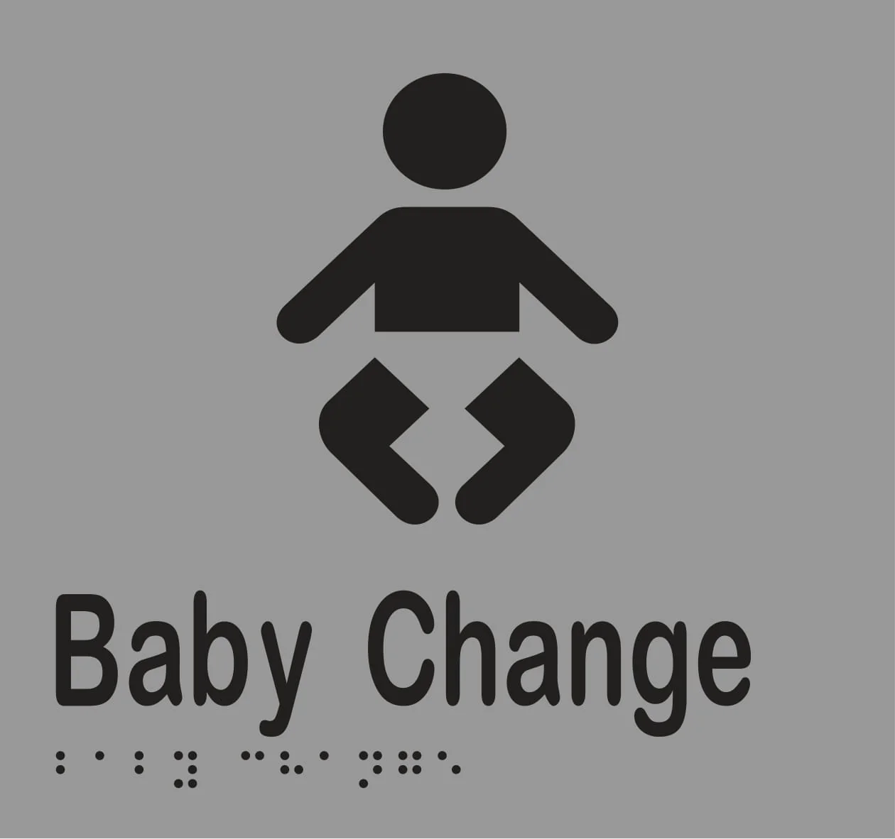 Baby Change Braille 160mmW x 150mmH - Image 3