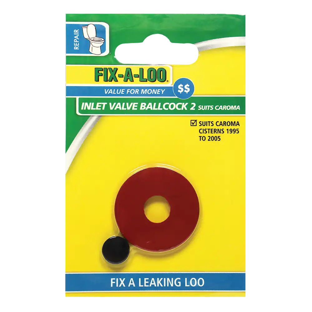 Ballcock Washer #2 – Red – Suits Caroma Cisterns 1995 to 2005 Pack of 2 - Image 2