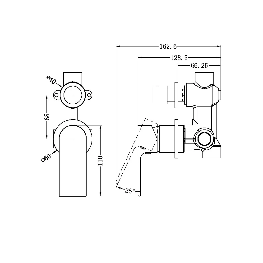 Bianca Shower Mixer Separate Divertor Plate - Image 12