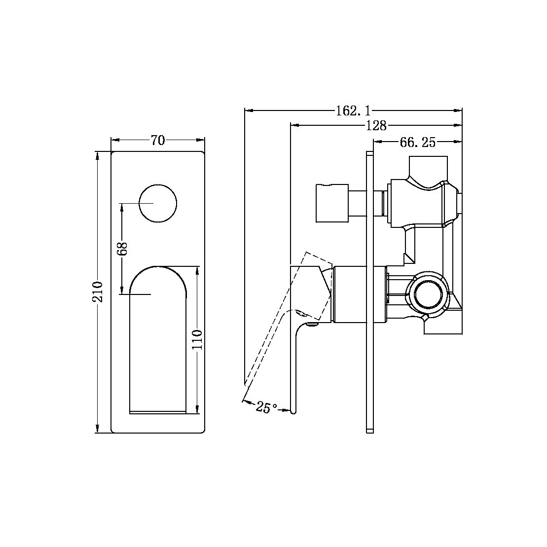Bianca Shower Mixer With Divertor - Image 8