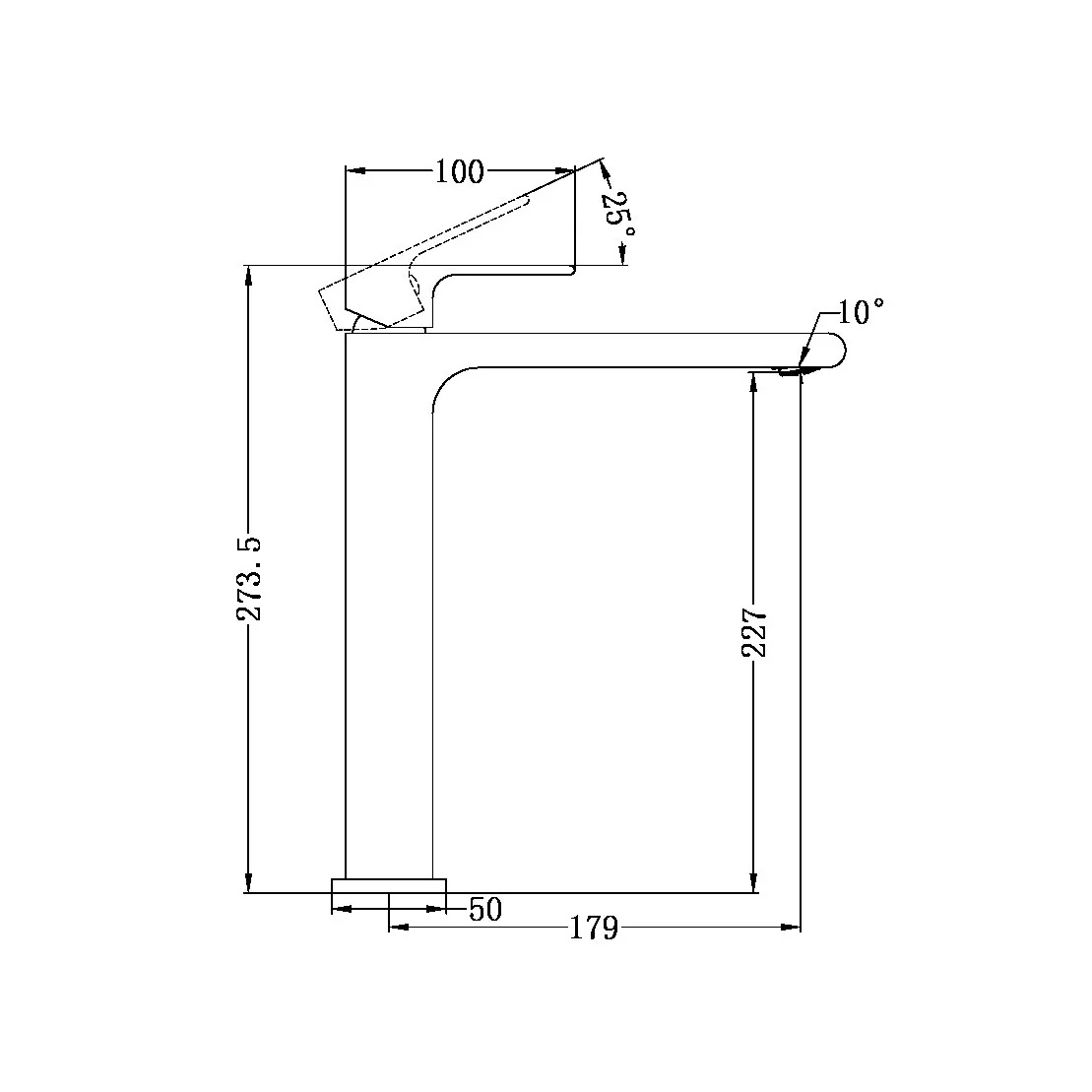 Bianca Tall Basin Mixer - Image 12