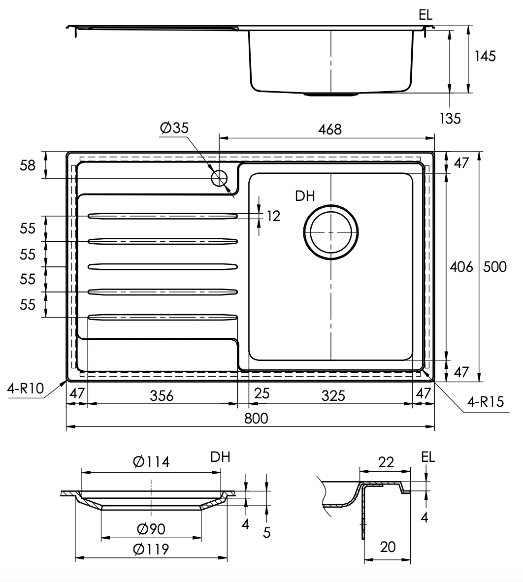 Accessible Care Kitchen Sink with Drainer & Bowl – AS 1428.2-1992 Compliant | NDIS Approved - Image 4