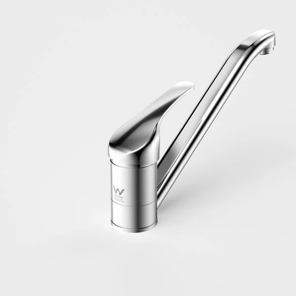 Caroma Tasman Sink Mixer — Lead Free, 40mm Ceramic Disc, Swivel Outlet, Chrome | TAS030C4AF - Image 2