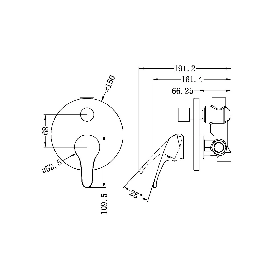 Classic Shower Mixer With Divertor - Image 2