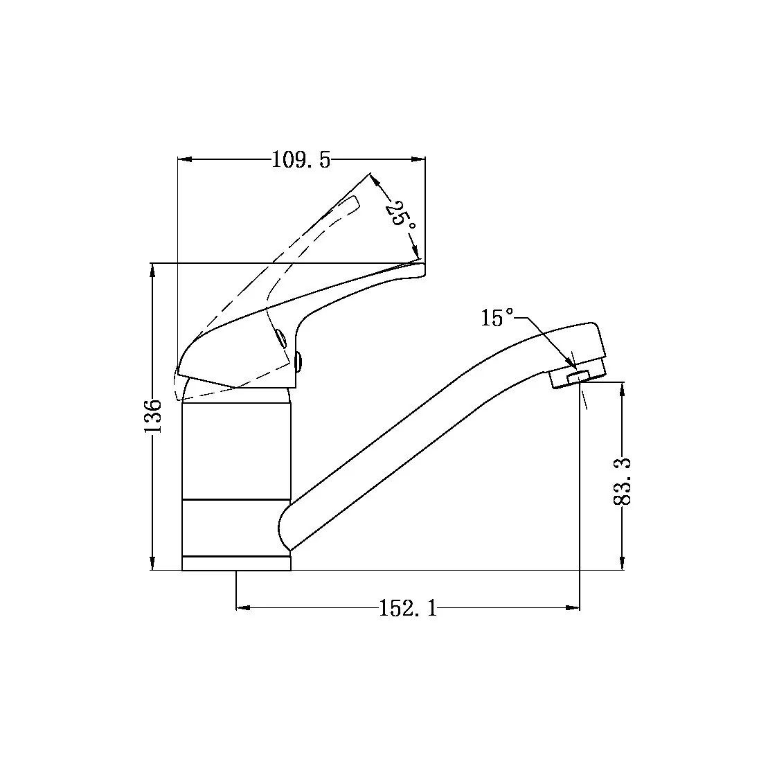 Classic Swivel Basin Mixer - Image 2