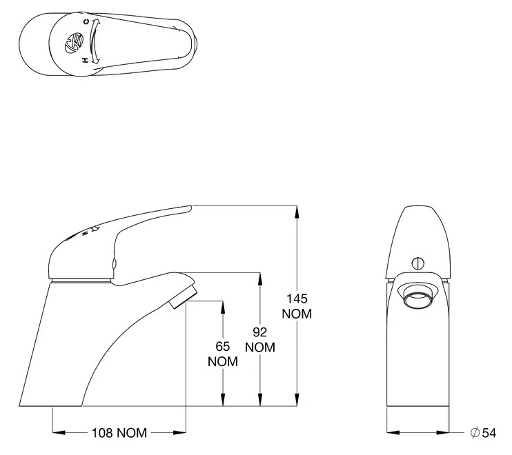 CliniLever® CP-BS Hospital Single Lever Basin Mixer - Image 2