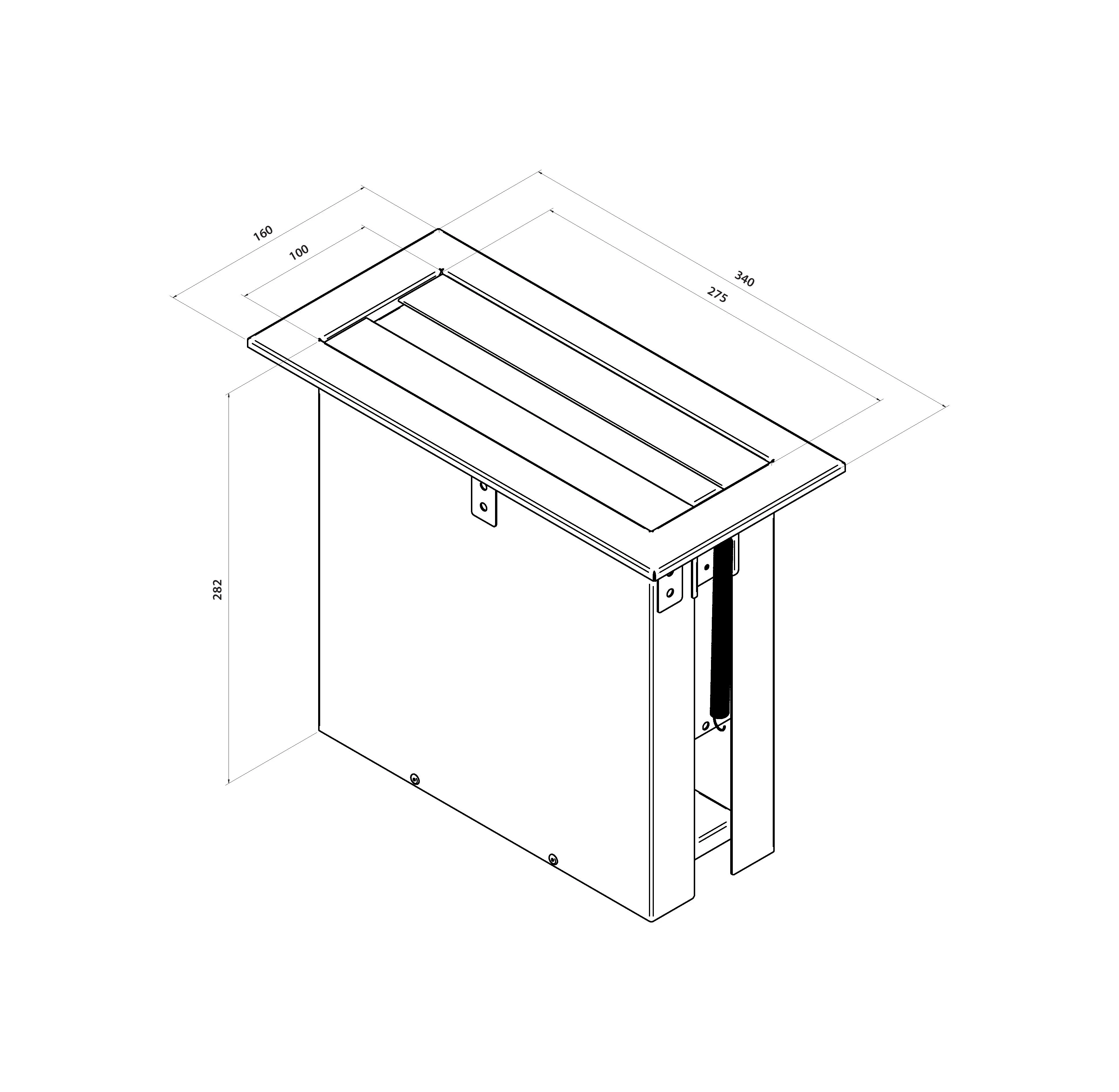Counter Top Recessed Paper Towel Dispenser in Satin Stainless Steel - Image 2