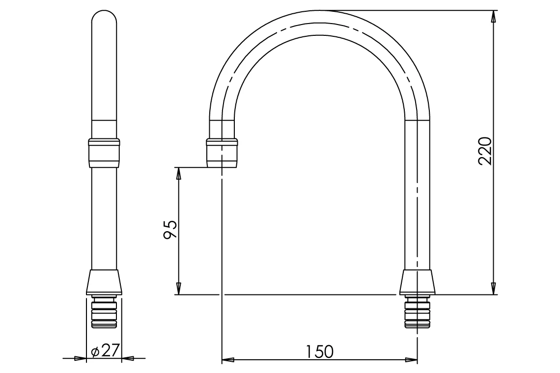 Curved Outlet Aerated - Image 2