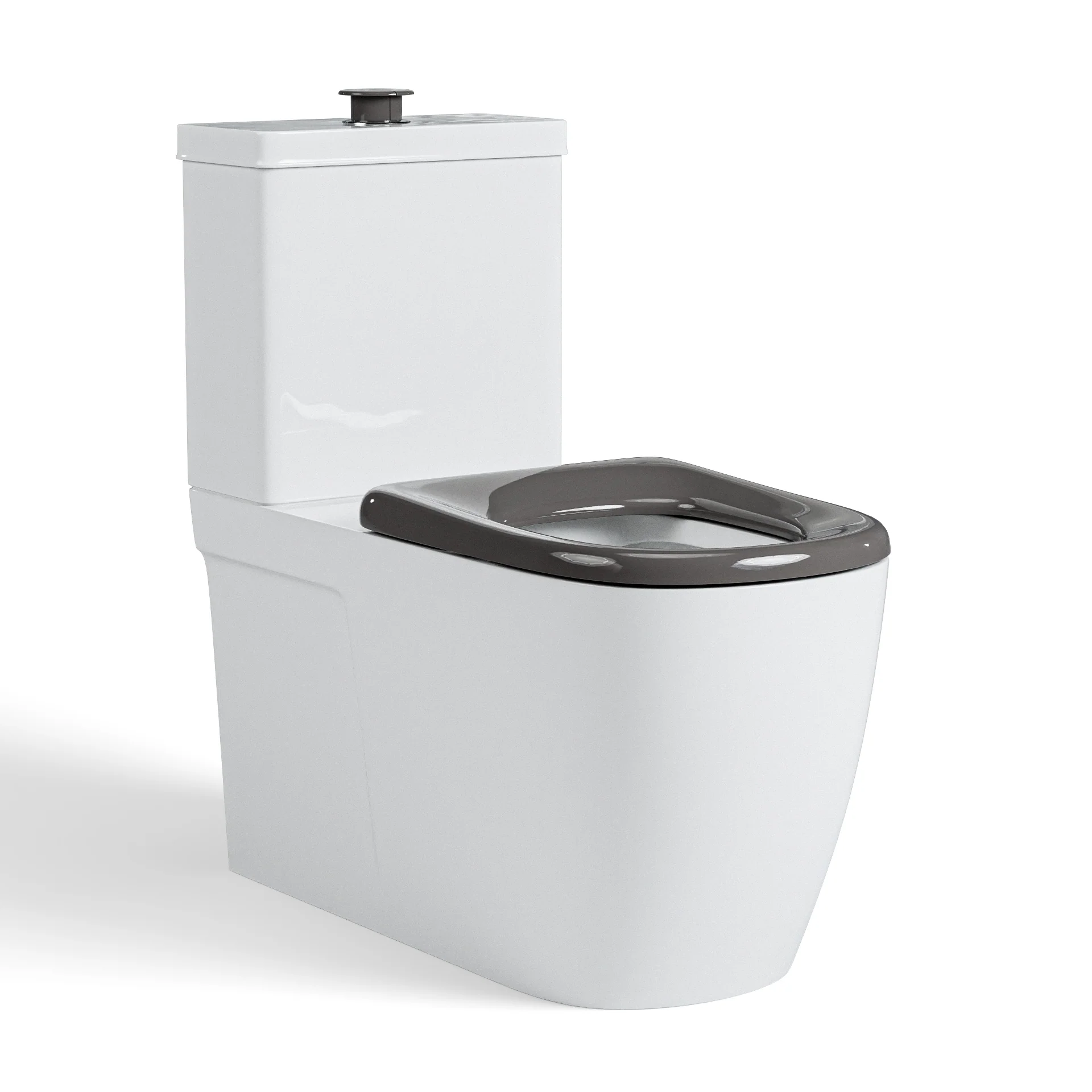 NDIS Disabled Back to Wall Rimless Toilet - 200kg Rated with Grey Seat - Image 9