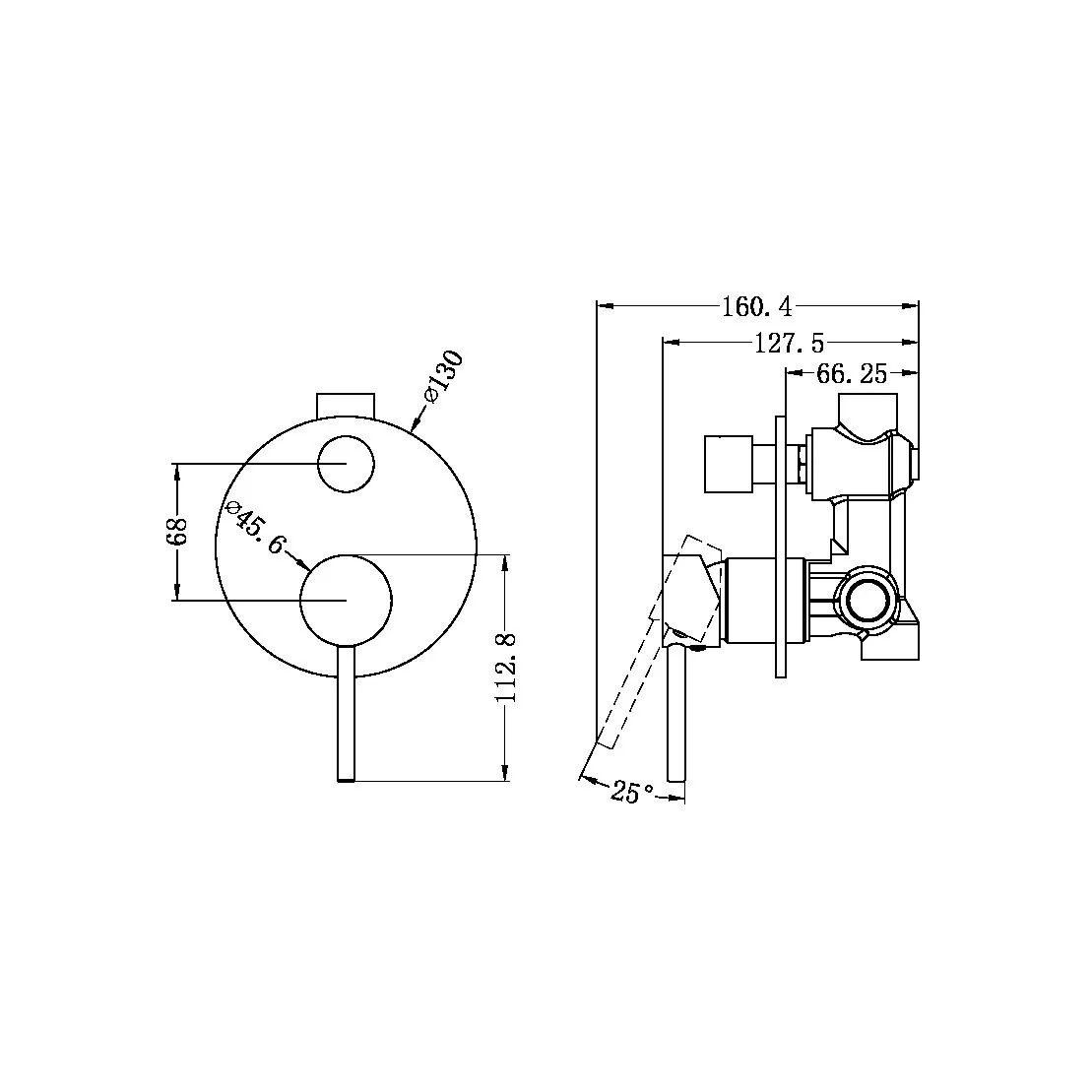Dolce Shower Mixer With Divertor - Image 6