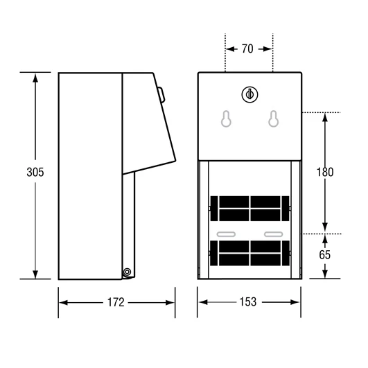 Double Toilet Roll Dispenser in Satin Stainless Steel - Image 2