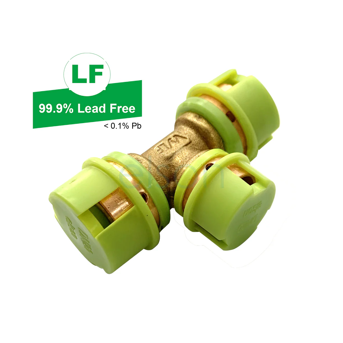 EPS Crimp Water & Gas Lead Free Dual Reducing Tee - Image 4