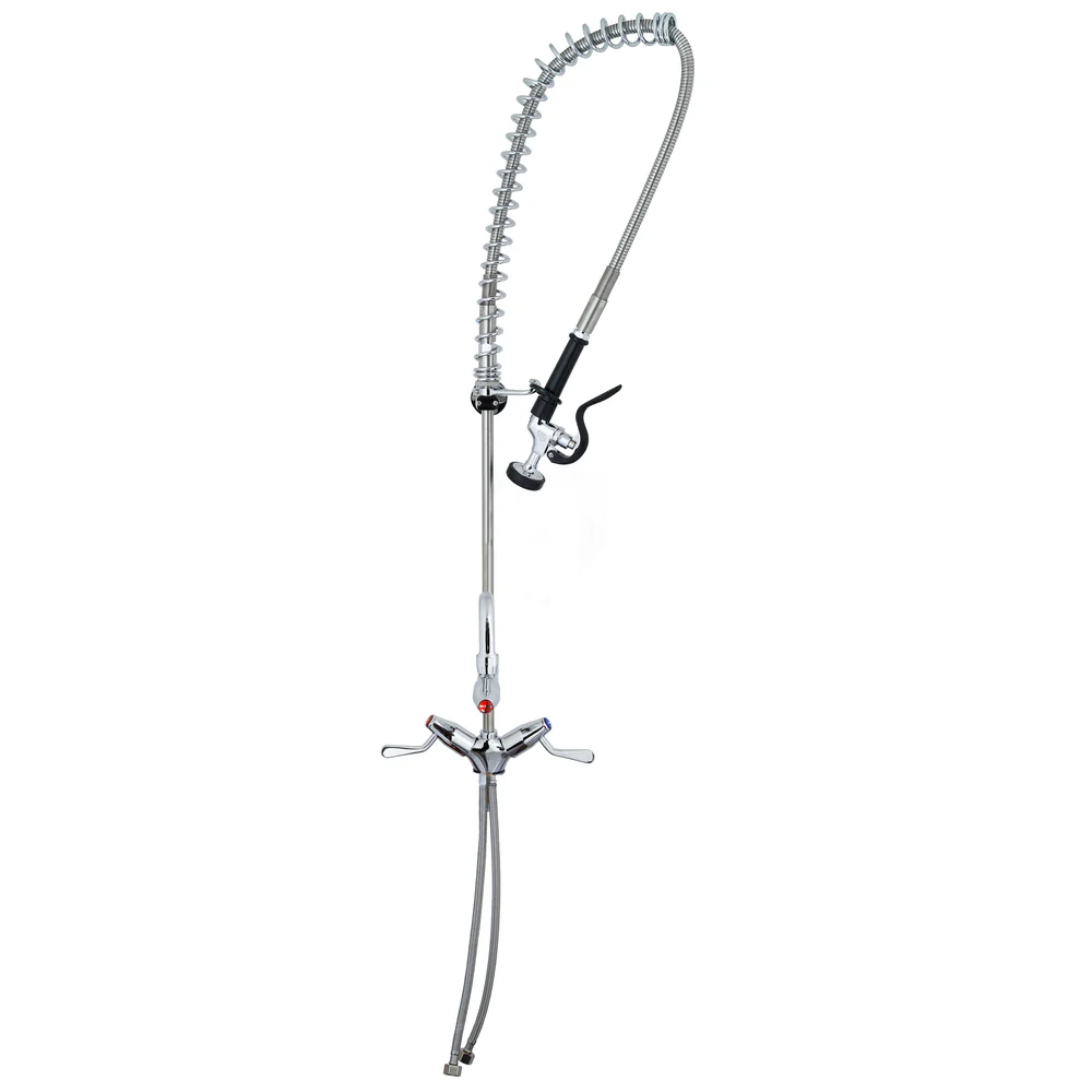 Ezy-Wash® CP-BS Hob Mounted Twin Mixer Pre-Rinse Unit Type 100 Flex Tail - Pot Filler - Image 6