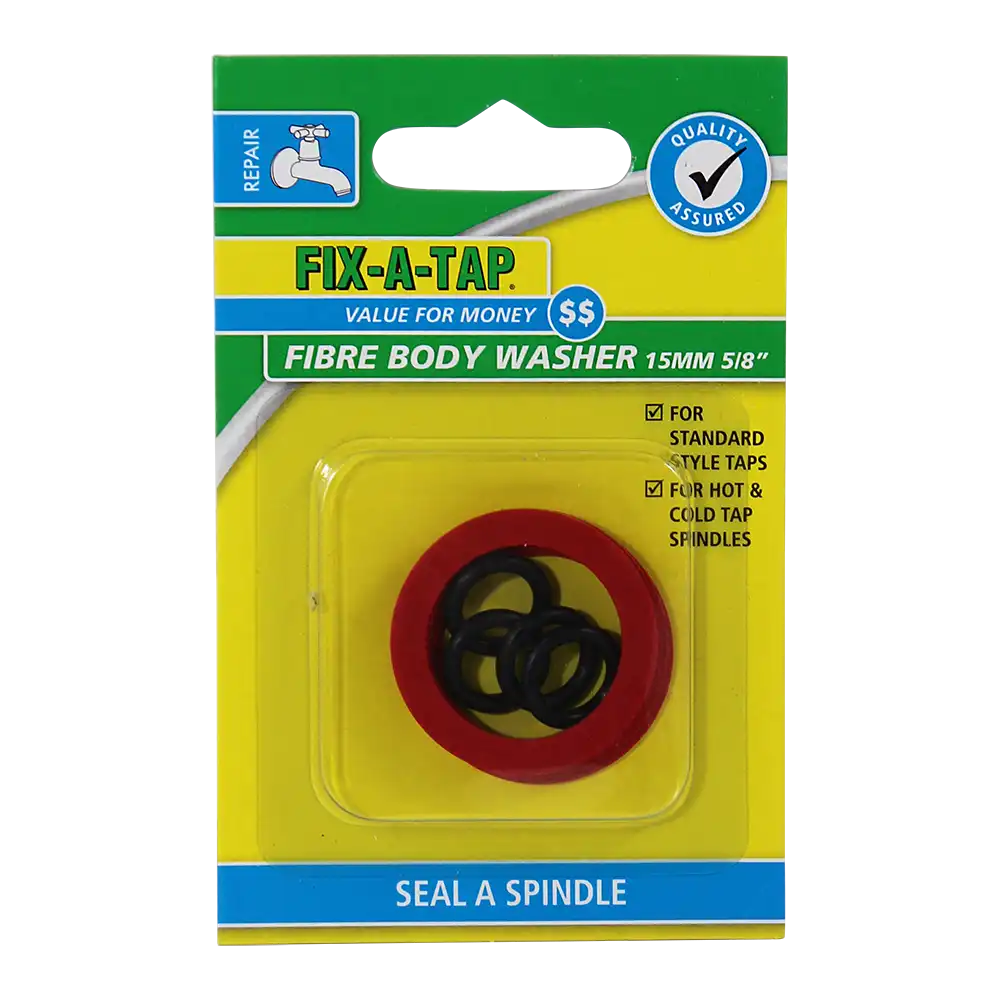 Fibre Body Washer 15mm Pack of 4 - Image 2