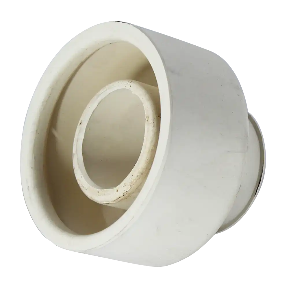Flush Cone Double Skirt White 40mm - Image 2