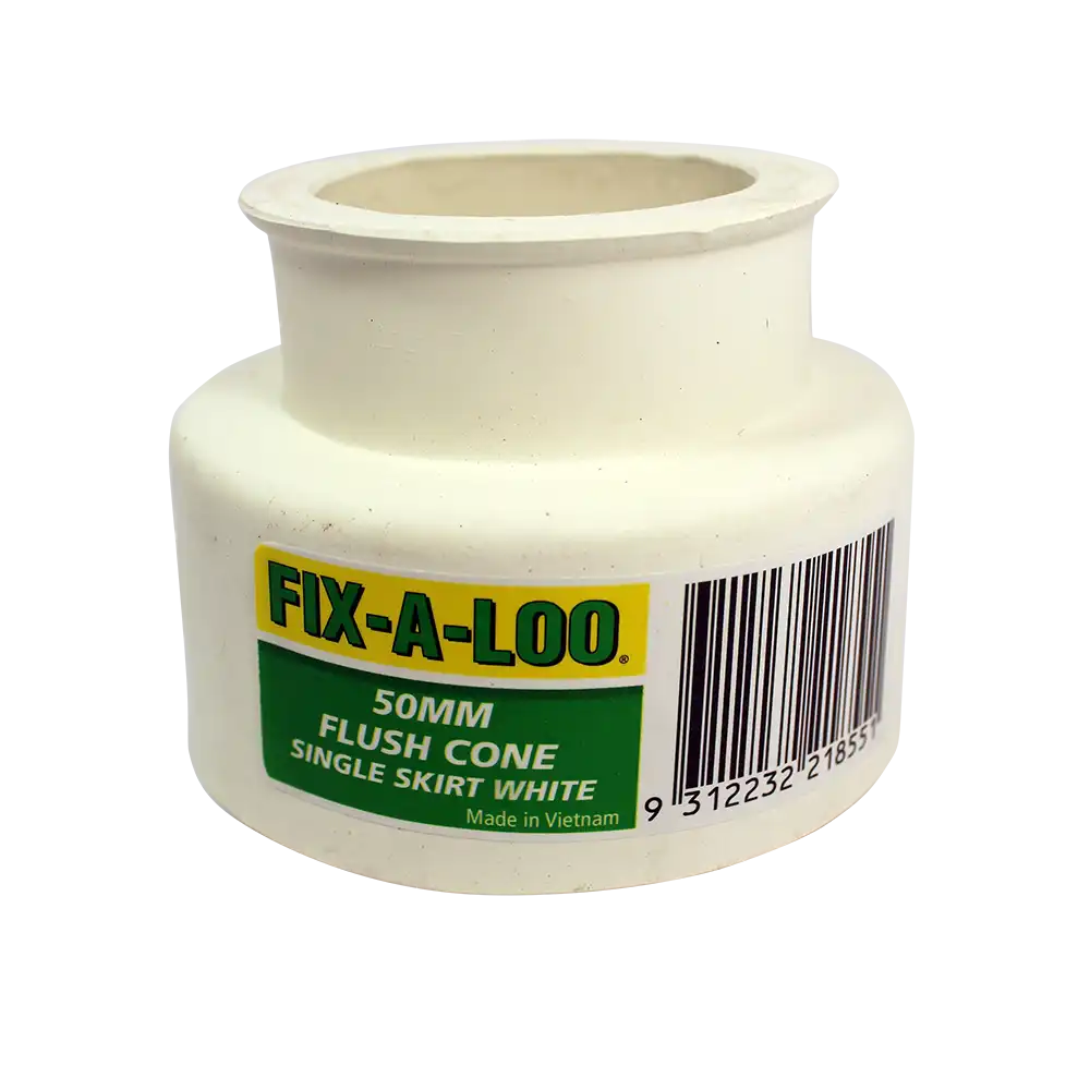 Flush Cone Single Skirt White 50mm - Image 2