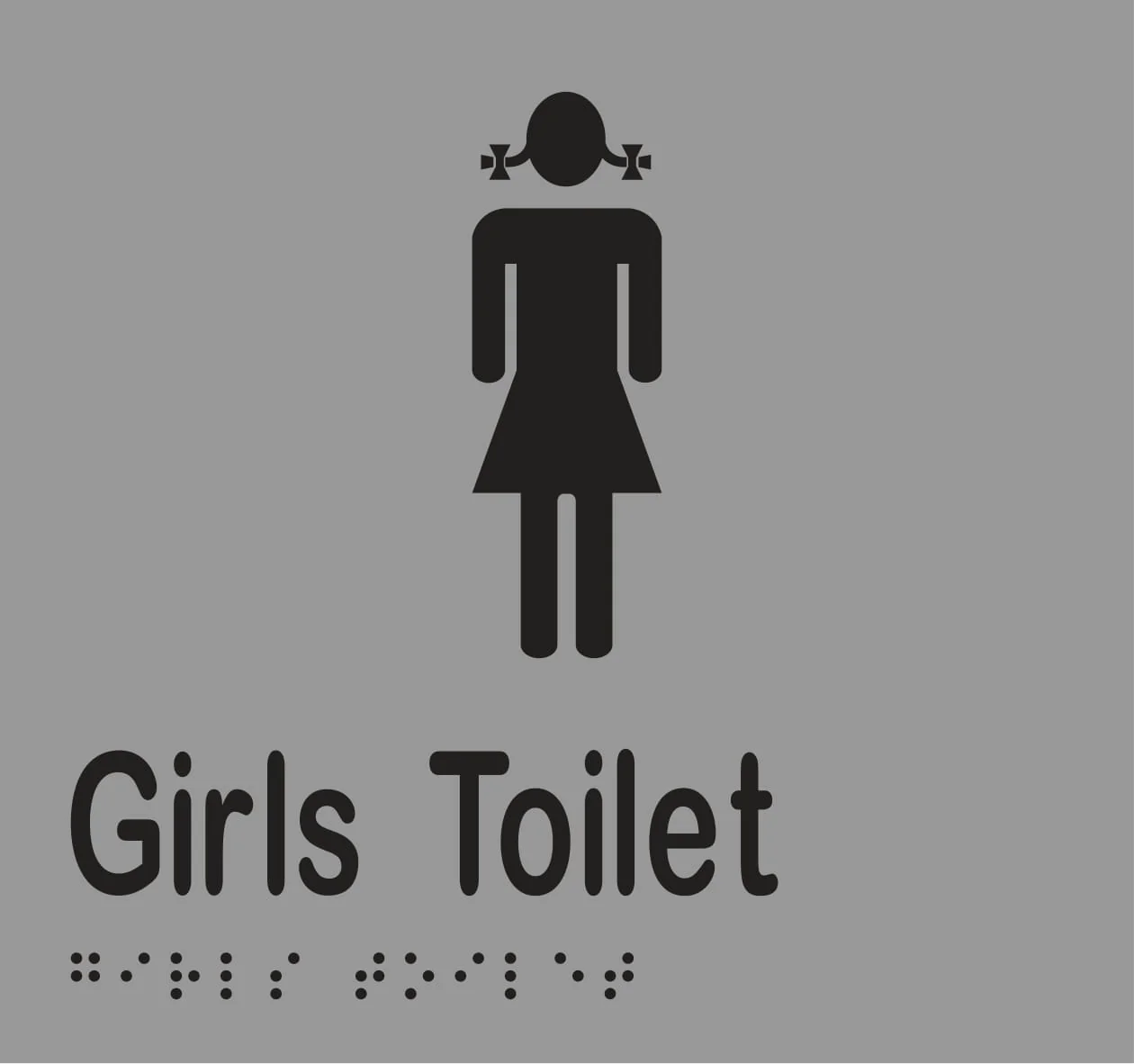 Girls Toilet Braille 160mmW x 150mmH - Image 3