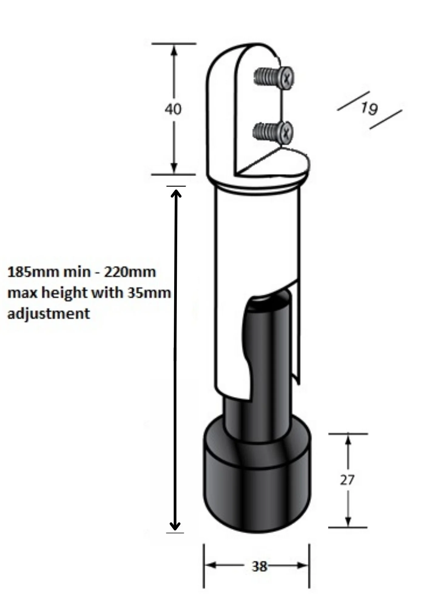 Heavy Duty Stainless Steel Leg - Image 2