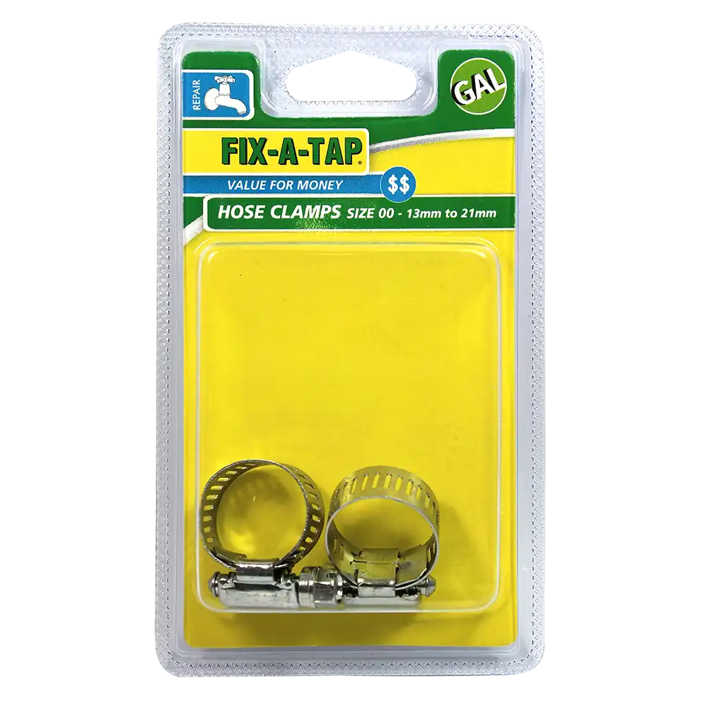 Hose Clamp – Galvanised No. 00 (13-21mm) Pack of 2 - Image 2