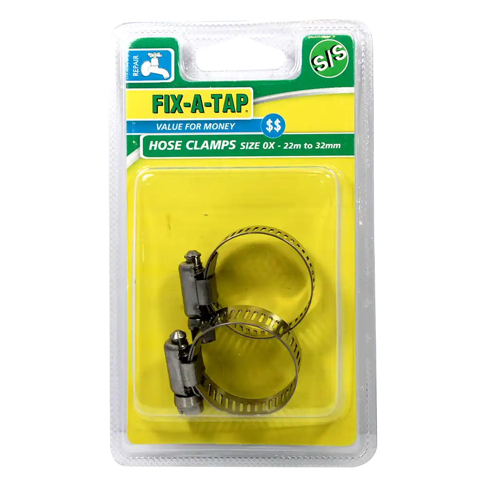 Hose Clamp – Stainless Steel No. 0X (22-32mm) Pack of 2 - Image 2