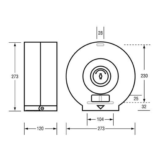 Jumbo Toilet Roll Dispenser ML862 - Image 2