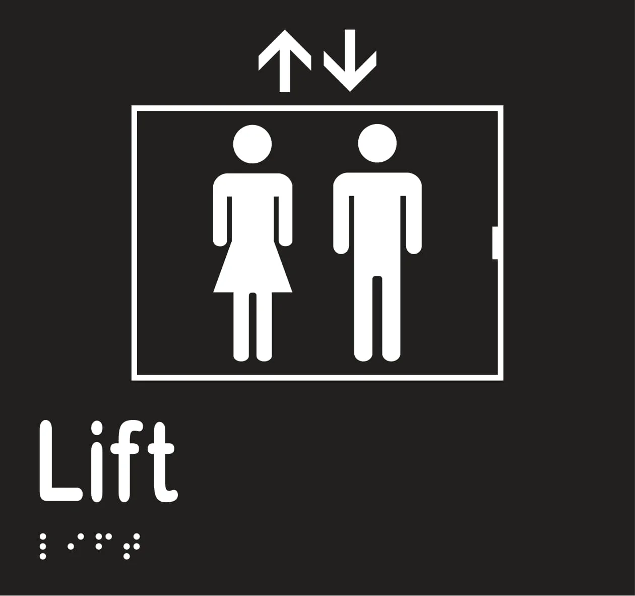 Lift Braille Sign - Image 2