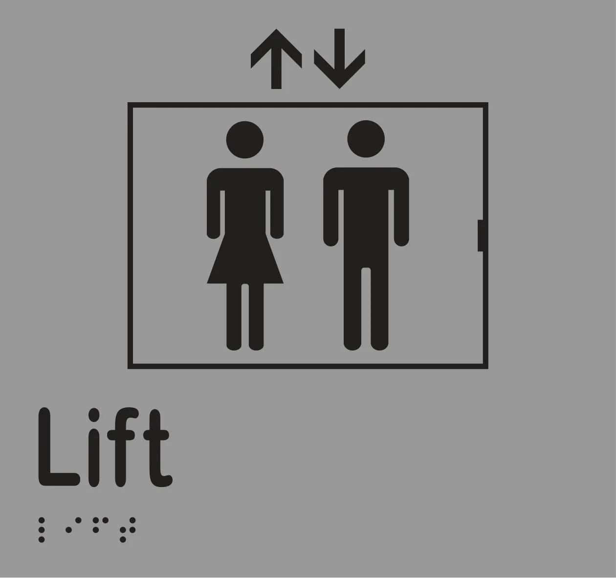 Lift Braille Sign - Image 3