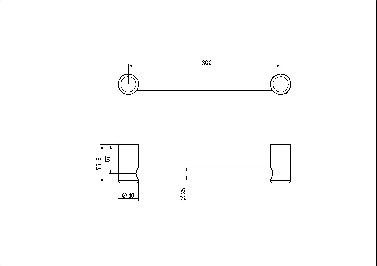 Mecca Care 25mm Grab Rail 300mm - Image 13