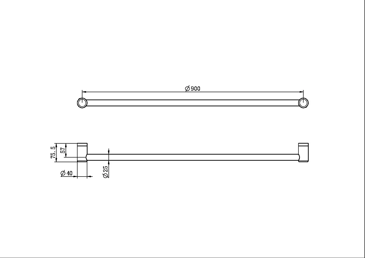 Mecca Care 25mm Grab Rail 900mm - Image 13