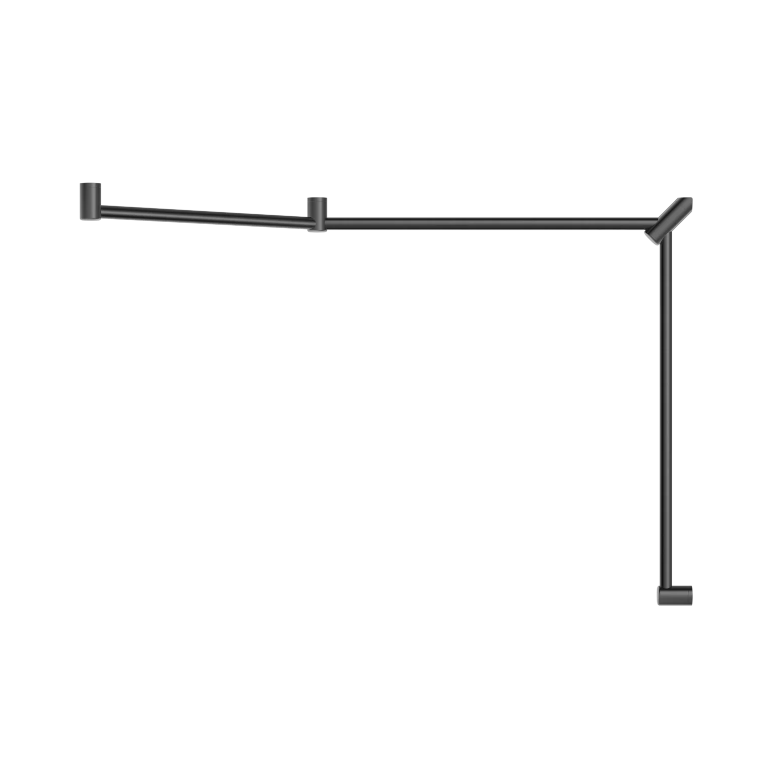 Mecca Care 32mm DDA Toilet Grab Rail Set 45 Degree Continuous 750x965x1025mm - Image 10