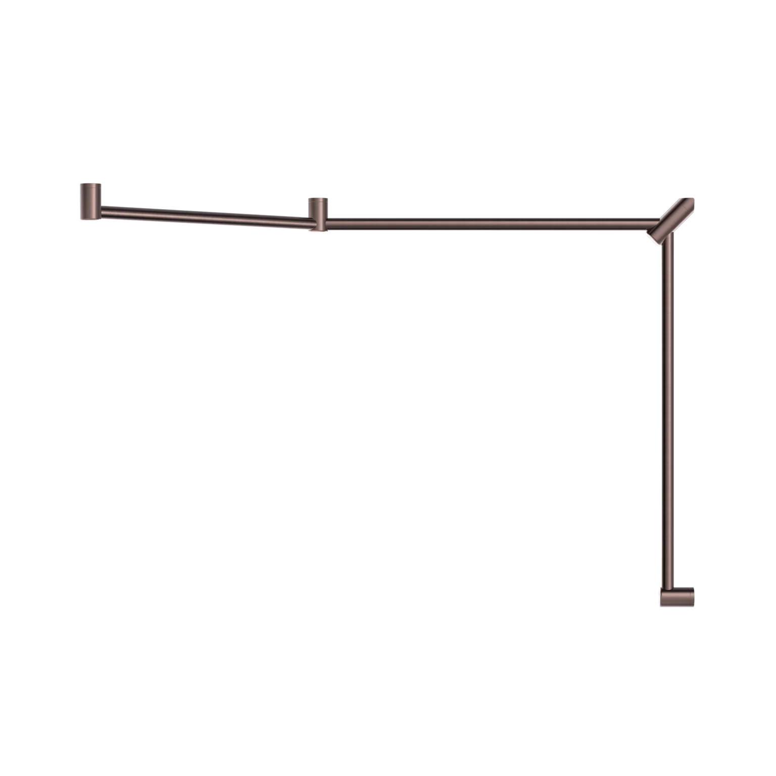 Mecca Care 32mm DDA Toilet Grab Rail Set 45 Degree Continuous 750x965x1025mm - Image 12