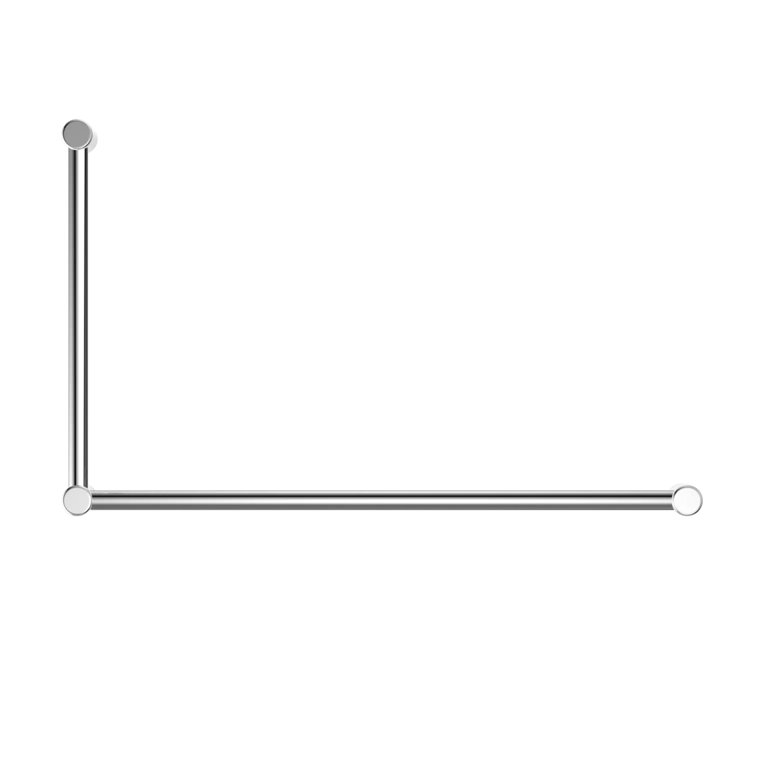 Mecca Care 32mm DDA Toilet Grab Rail Set 90 Degree 600mmx1000mm - Image 2