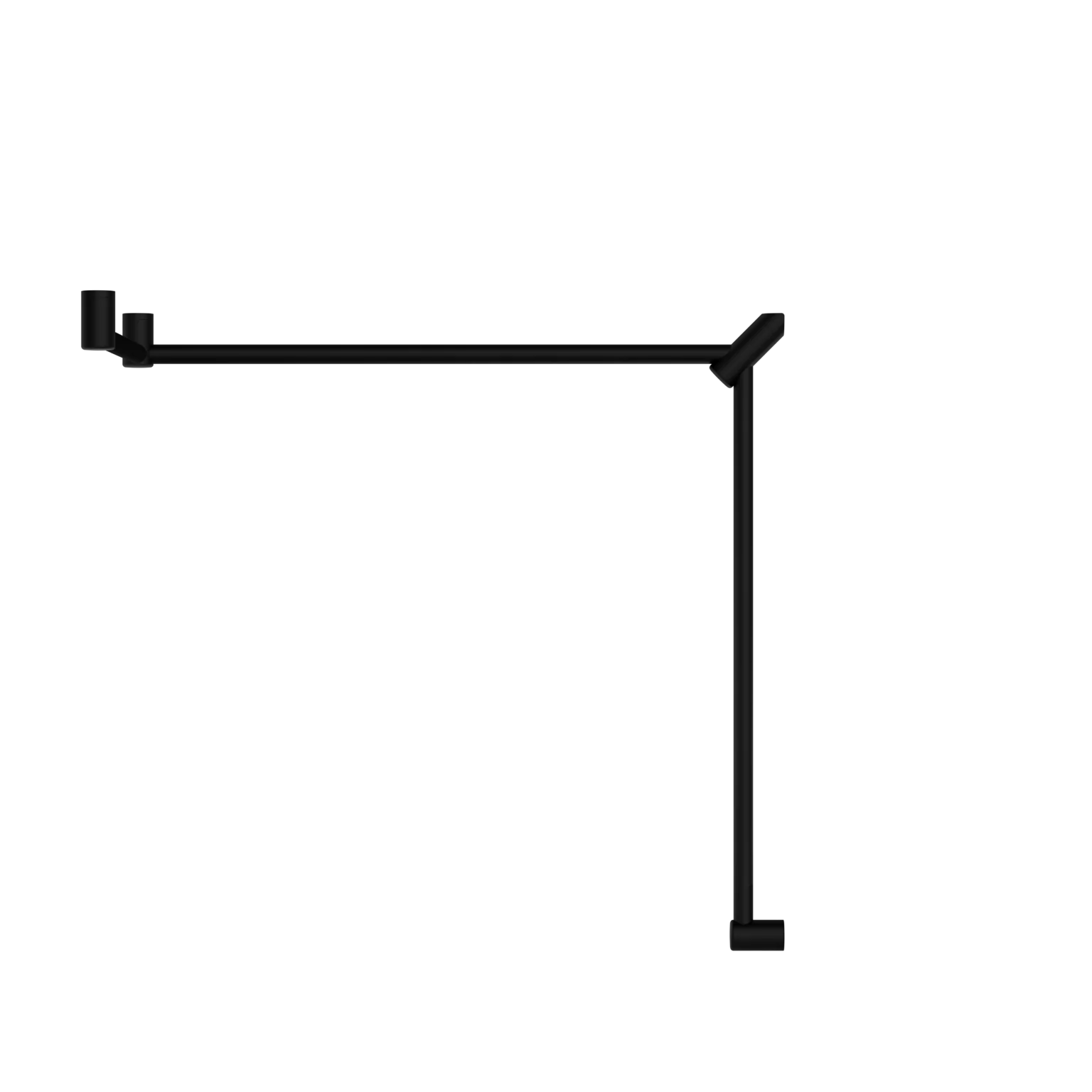 Mecca Care 32mm DDA Toilet Grab Rail Set 90 Degree Continuous 600x1065x1025mm - Image 4