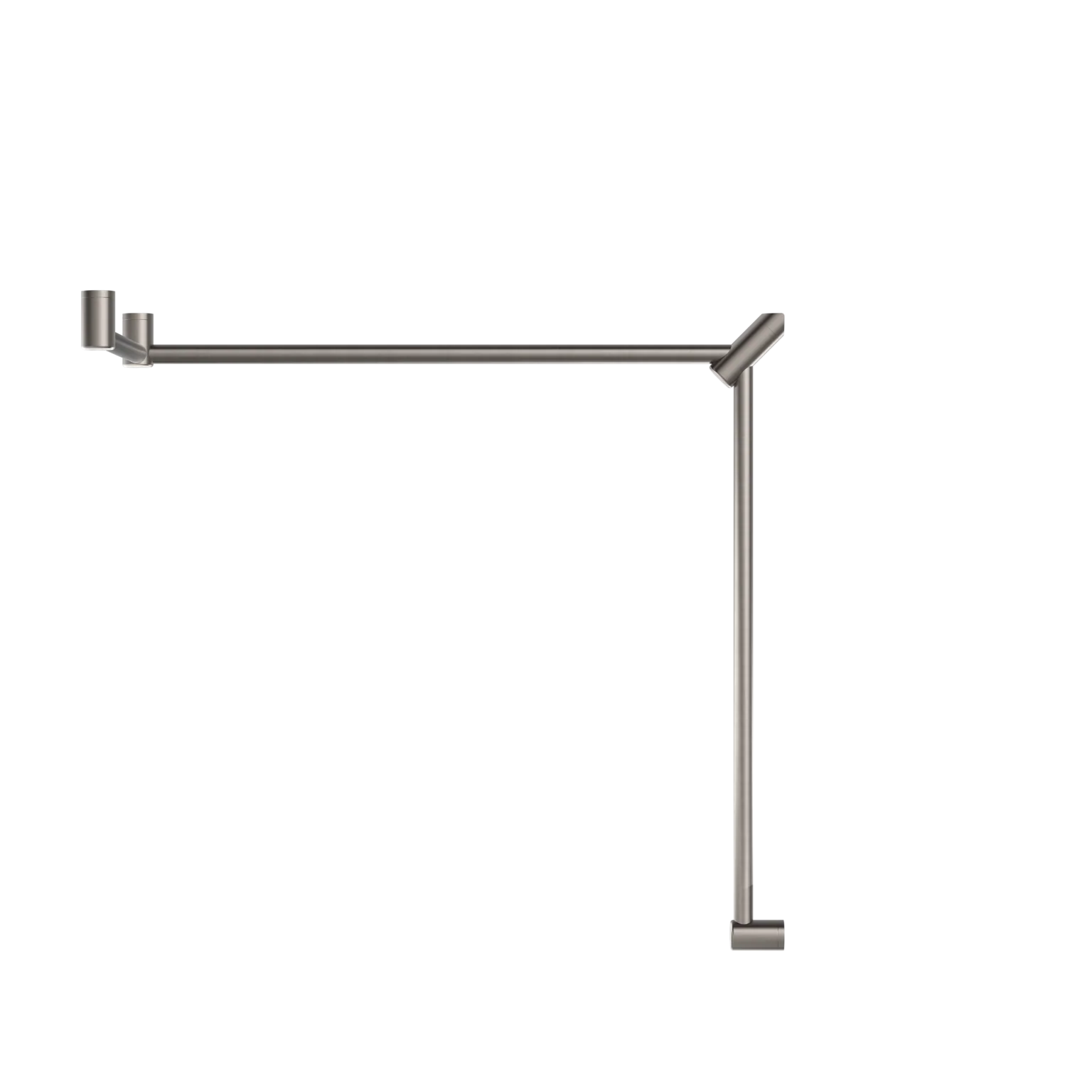 Mecca Care 32mm DDA Toilet Grab Rail Set 90 Degree Continuous 600x1065x1025mm - Image 6