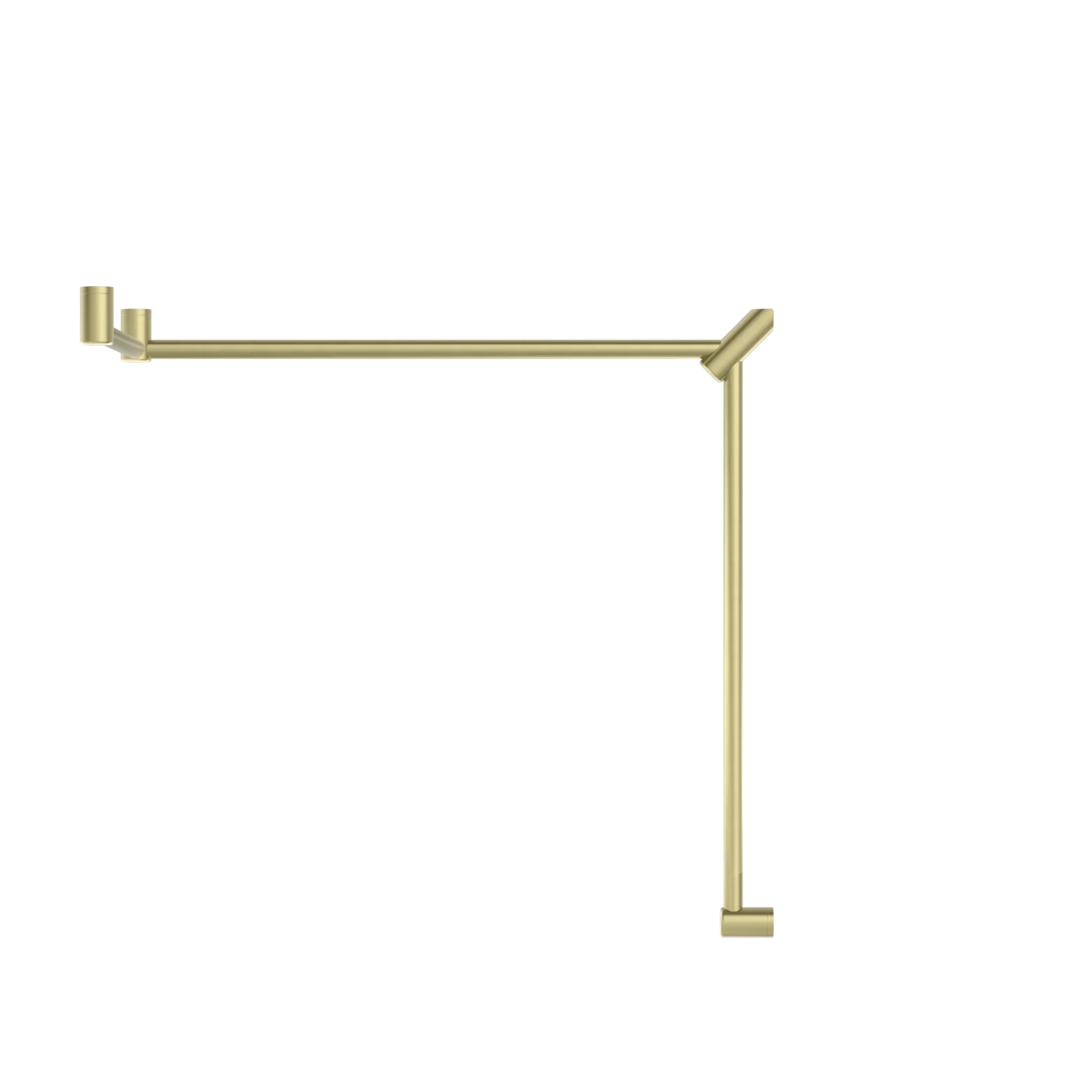 Mecca Care 32mm DDA Toilet Grab Rail Set 90 Degree Continuous 600x1065x1025mm - Image 8